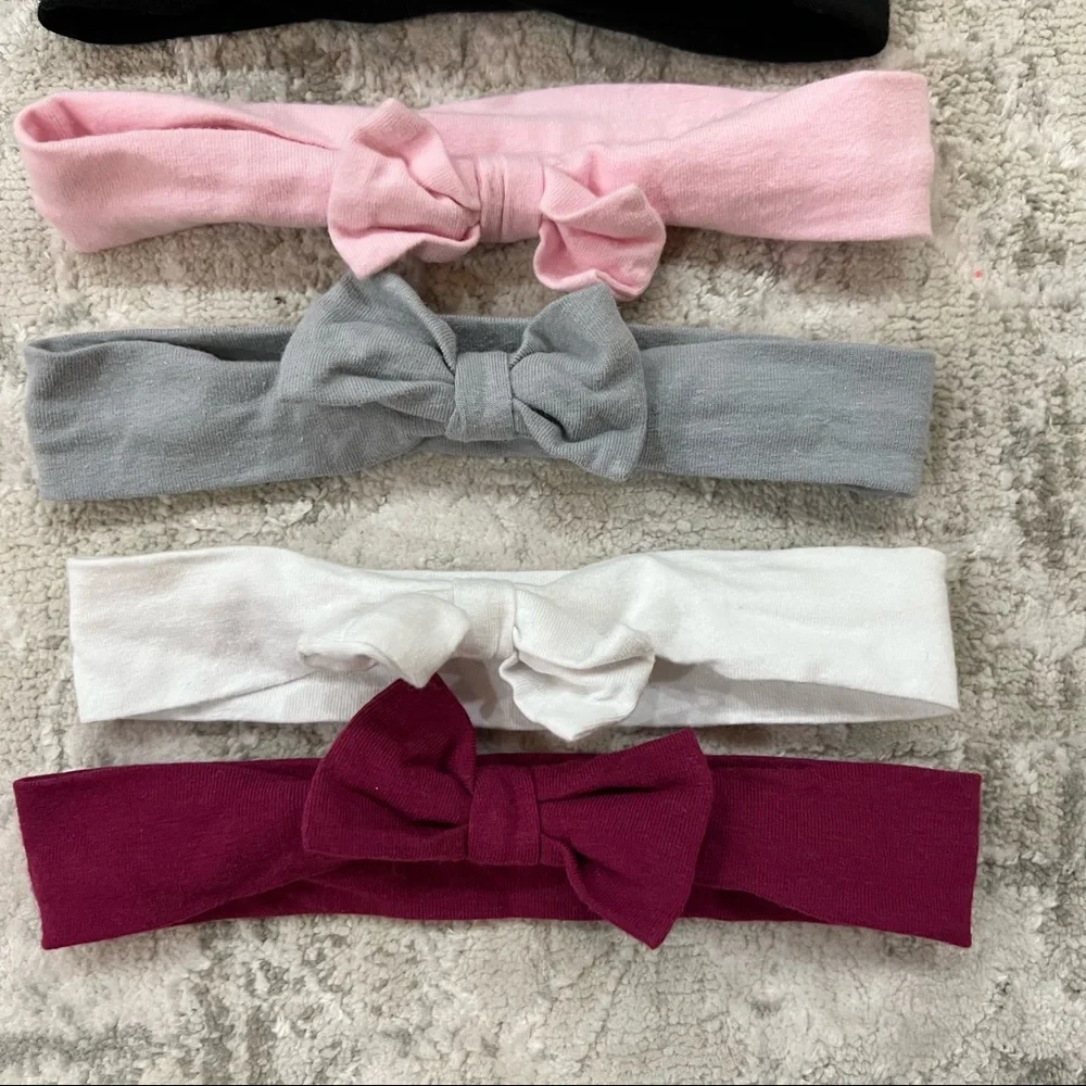Hudson Baby | Set of 6 infant bow headbands